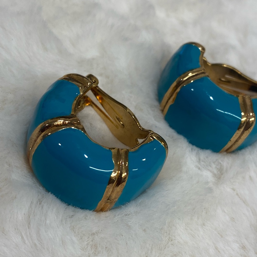 Vintage Turquoise Clip on Earrings
